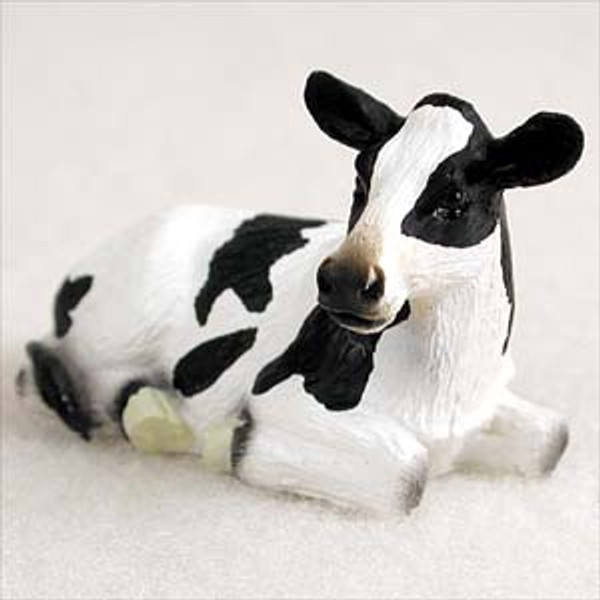 Holstein Cow Bonsai Tree Figurine