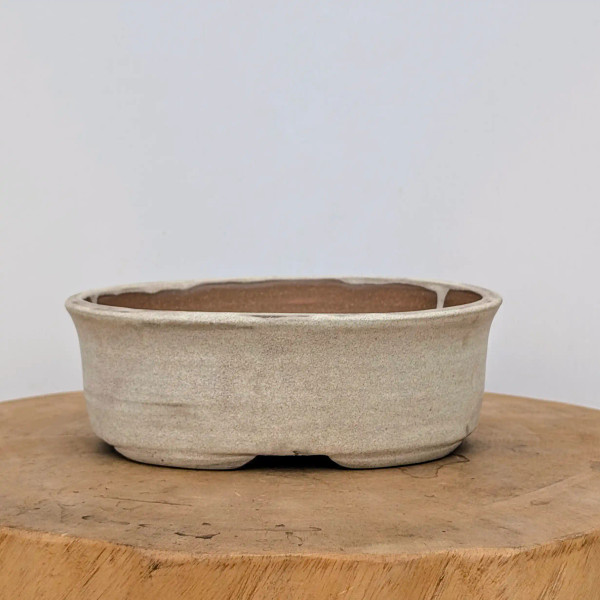 8" Handmade Ceramic Bonsai Pot by American Artist Jon Lang (No. 30)