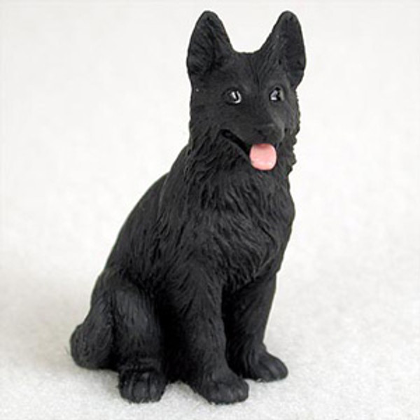 German Shepherd Black Bonsai Tree Figurine