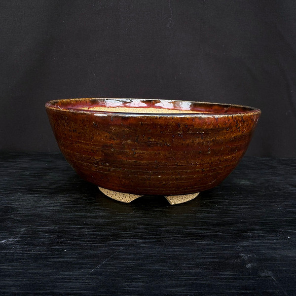 6-Inch Handmade Clayton Lanphear Bonsai Pot (No. 023)