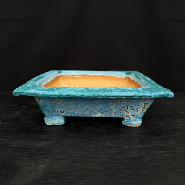 8.5-Inch Handmade John Fazzino Ceramic Bonsai Planter (No. 012)