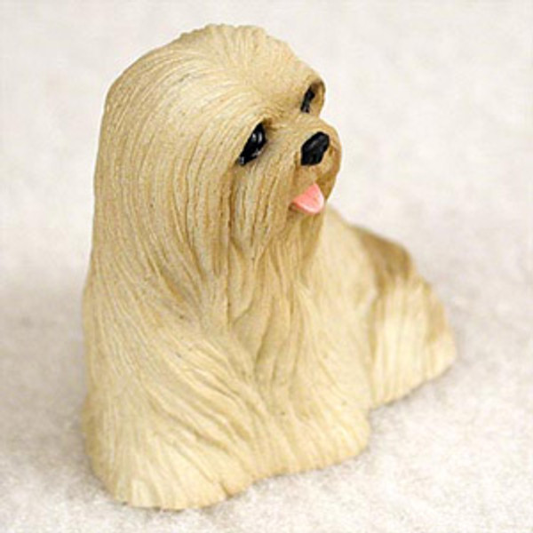 Lhasa Apso Blonde Bonsai Tree Figurine