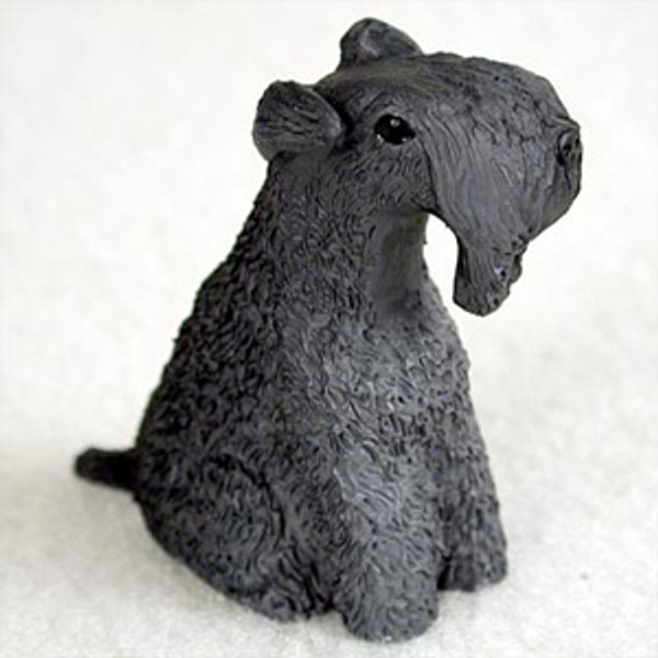Kerry Blue Terrier Bonsai Tree Figurine