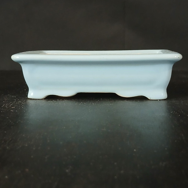 7-Inch Glazed Rectangle Yixing Ceramic Bonsai Pot (No. 2327c)