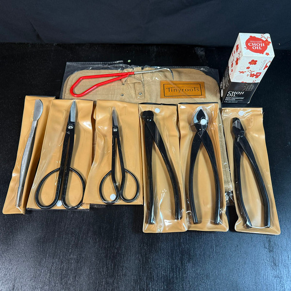 9pc Carbon Steel Bonsai Tool Set – Field-Tested, Limited Stock, and Seriously Sharp (KIT101a)