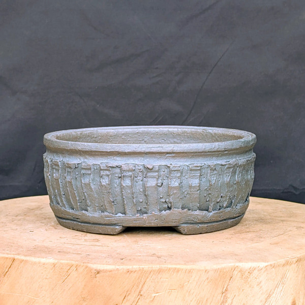 8" Handmade Oval Bonsai Pot by Paul Olson (No. 549)