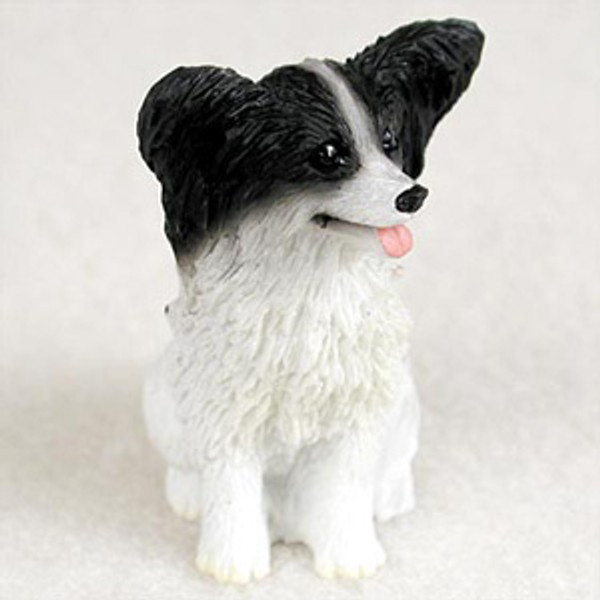 Papillon Black & White Bonsai Tree Figurine