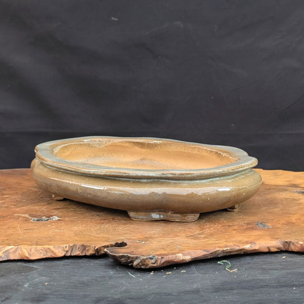 12-inch Glazed Yixing Bonsai Pot (No. 1862h)