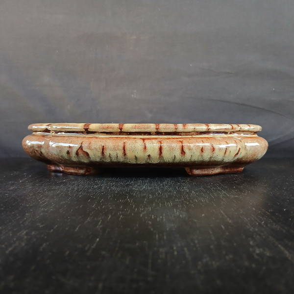 12" Glazed Yixing Bonsai Pot (No. 1862j)