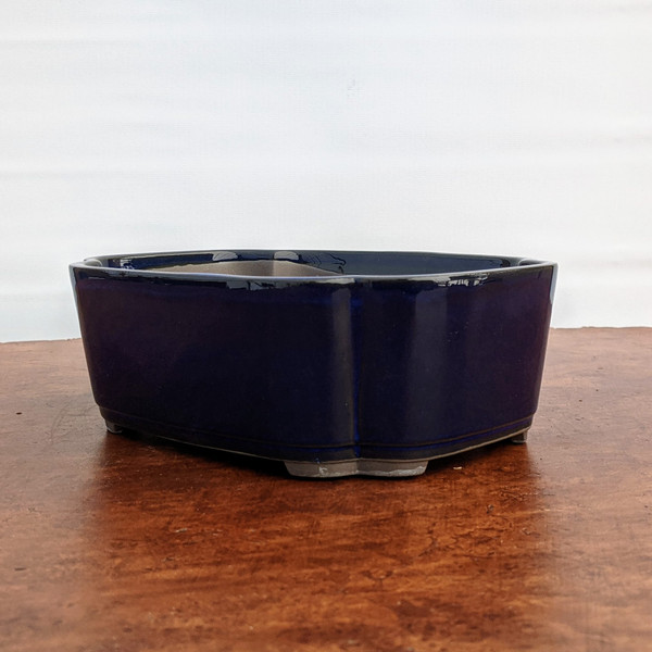 6-8" Namako Glazed Japanese Bonsai Pot (No. 1921)