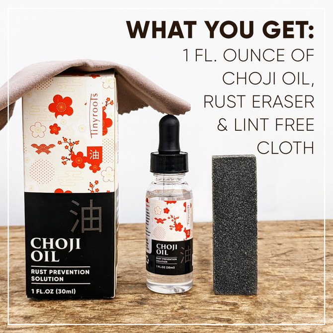 Japanese Choji Oil and Rust Eraser Kit - A MUST have to Keep Tools Clean