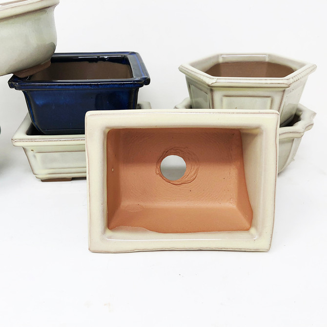 8 piece Vintage Japanese International Glazed Bonsai Set (IBSET01)