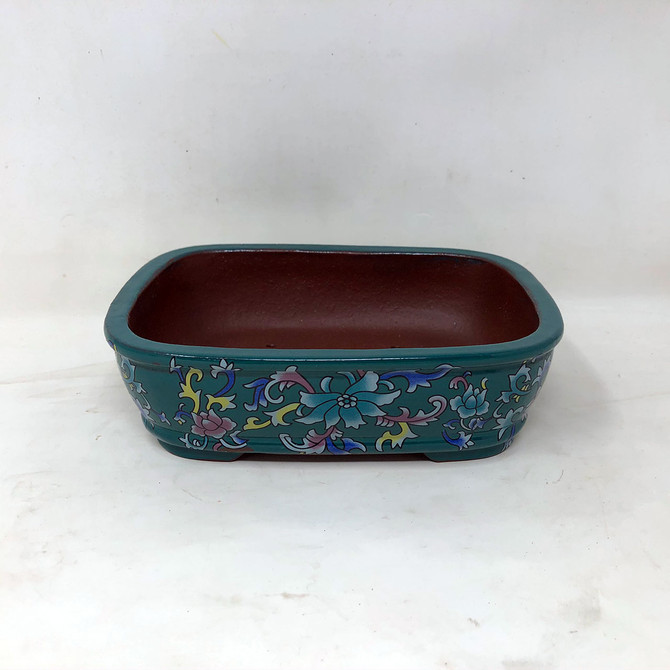 6" Quality Glazed Painted Yixing Pot (YX1076g)