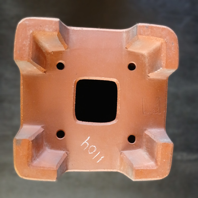 6" Tall Unglazed Cascade Yixing Pot (YX1104)