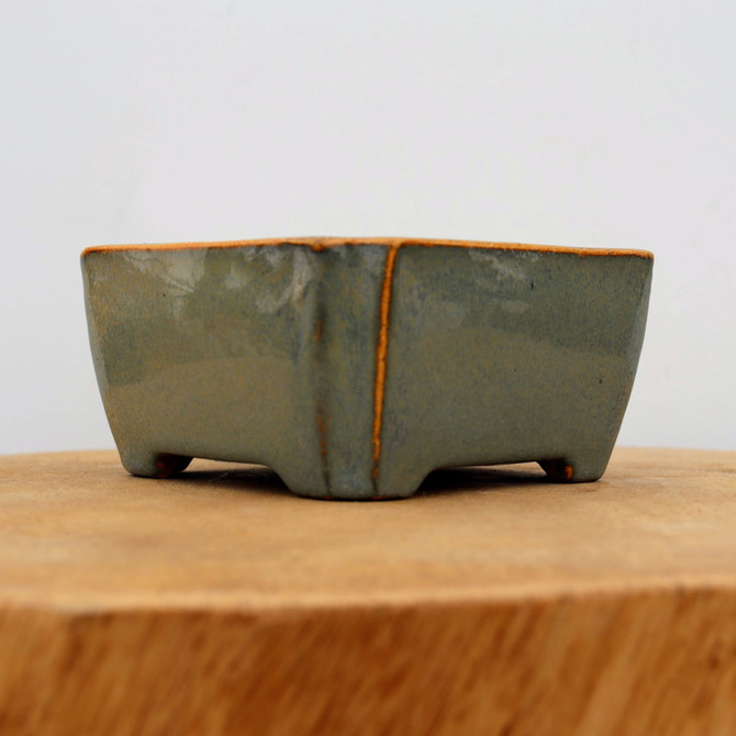 5" Green-ish Glazed Yixing Pot (No. 1113e)