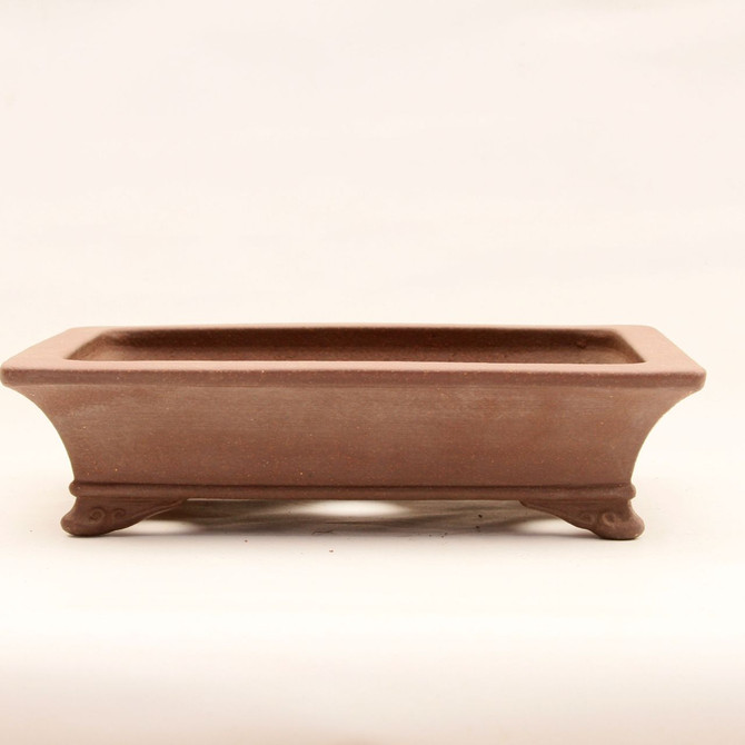 10" Keizan Unglazed Rectangle Tokoname Pot - TK1002