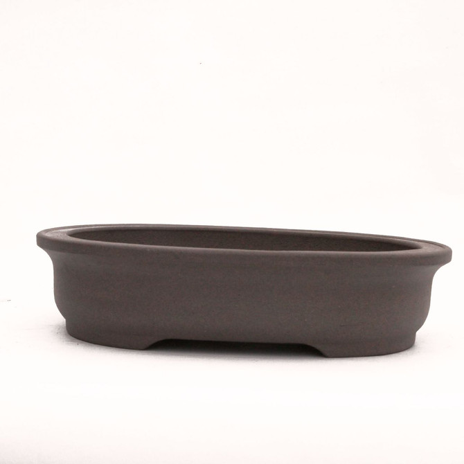 10" Unglazed Oval Seibun Tokoname Pot - TK1015