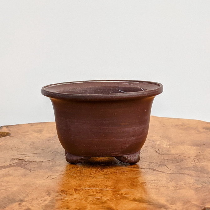 4" Shouzan Round Cascade Tokoname Pot - TK1026