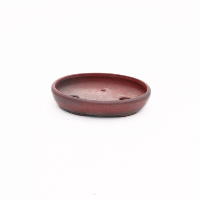 4" Unglazed Bigei Oval Tokoname Pot - TK1028