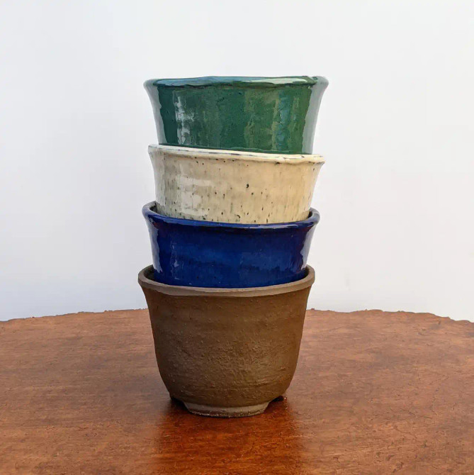6" Round Japanese Bonsai Pot (No. 514)