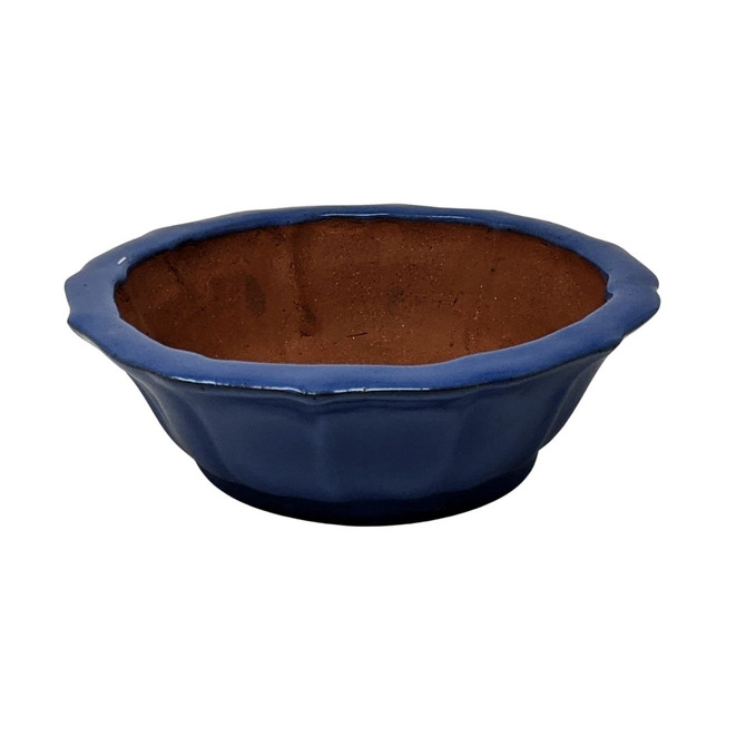 9-13" Glazed Yixing Pot in Blue (Choose Size)