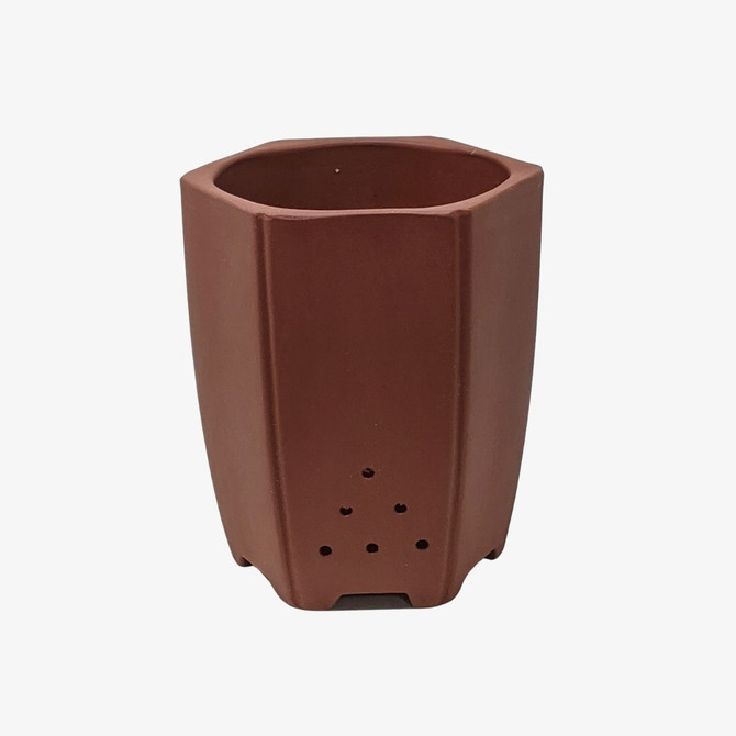 5" Unglazed Round Ceramic Pot - YX931a