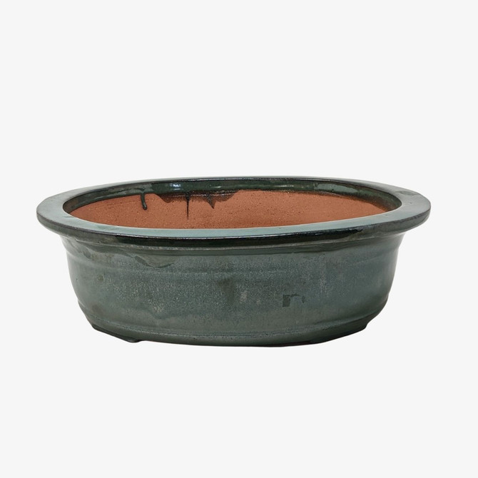 14" Glazed Oval Yixing Pot (126)