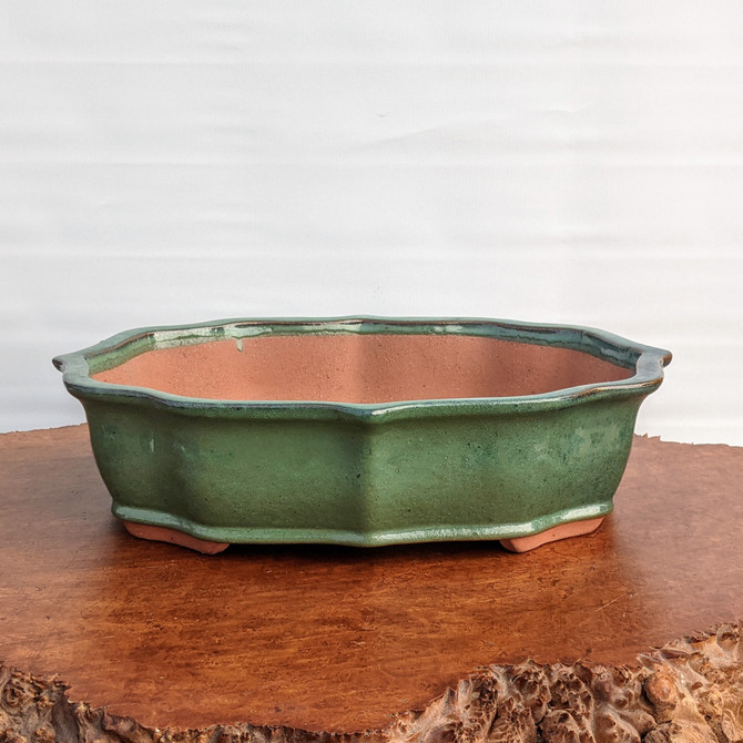 16" Green Glazed Yixing Pot (972)