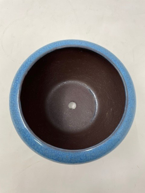 5" Blue Glazed Yixing Bonsai Pot (no. 807-1)
