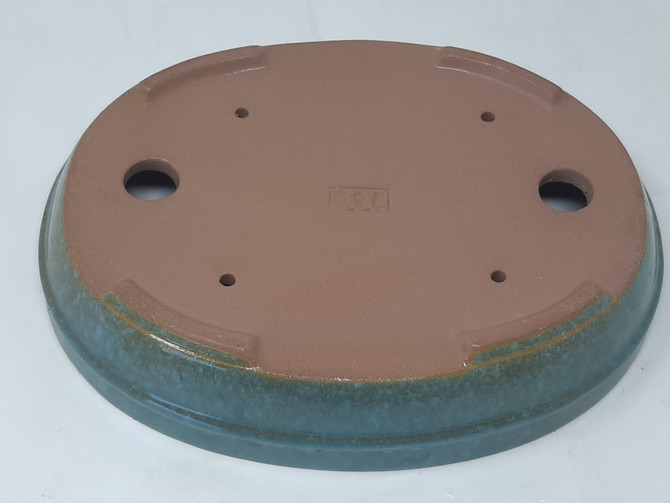 10" Quality Oval Glazed Yixing Pot (YX1019b)