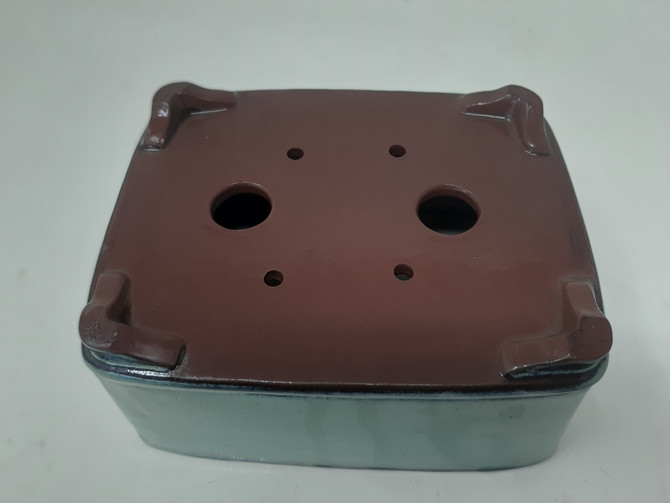 6 1/2" Glazed Yixing Bonsai Pot (YX1020-1b)