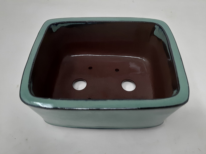 6 1/2" Glazed Yixing Bonsai Pot (YX1020-1b)