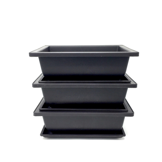6" Bonsai Training Pots & Trays (Drainage Mesh Included)
