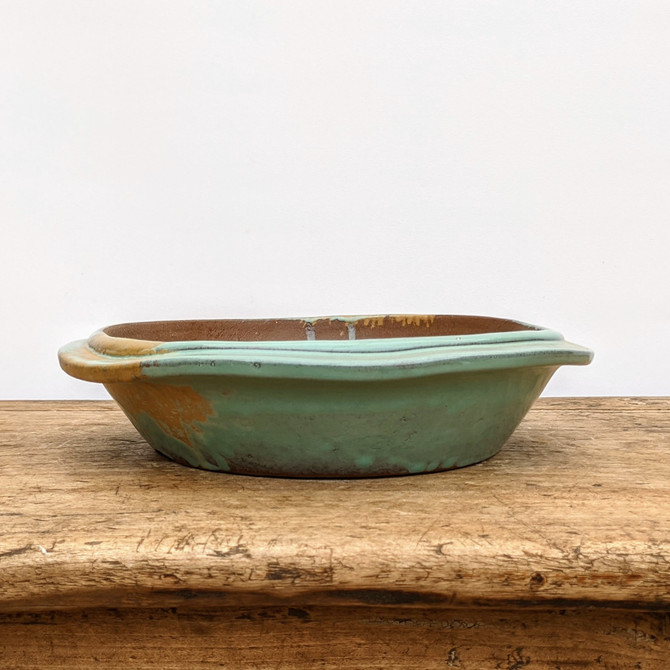 10" Round Glazed Yixing Bonsai Pot (No. 1813a)