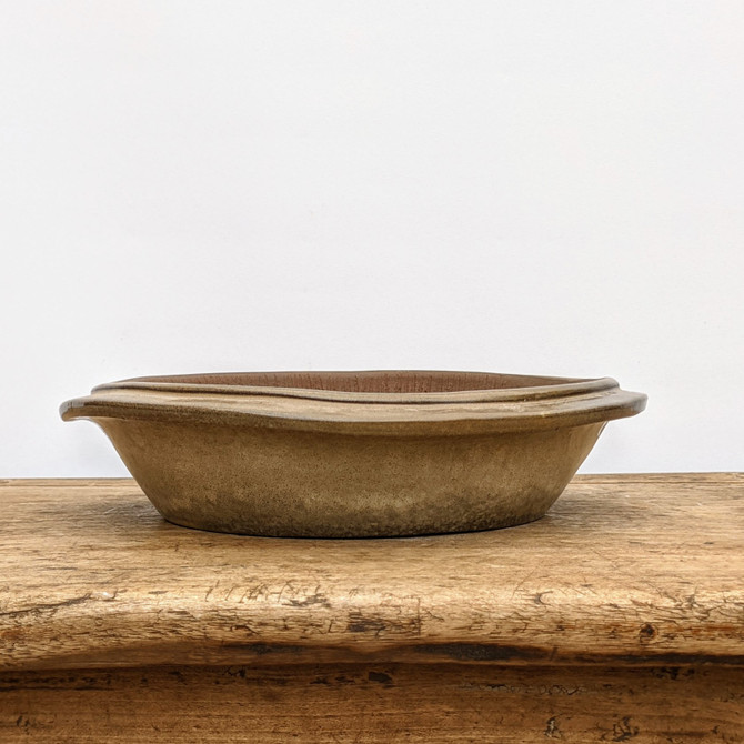 10" Round Glazed Yixing Bonsai Pot (No. 1813b)
