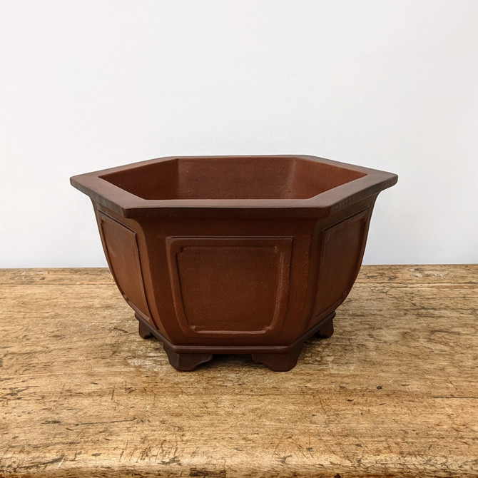 11" Unglazed Yixing Bonsai Pot (No. 1819)