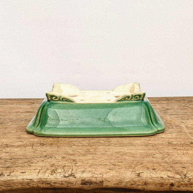 8" Green Glazed Yixing Bonsai Pot (No. 1827a)