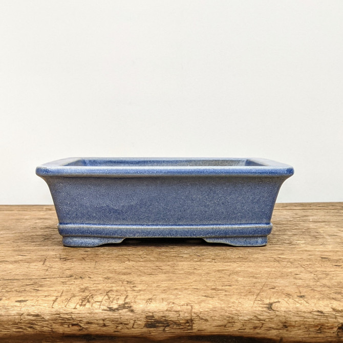 7" Light Blue Glazed Yixing Bonsai Pot (No. 1854b)