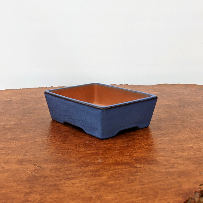 5" Blue Glazed Yixing Bonsai Pot (No. 1868)