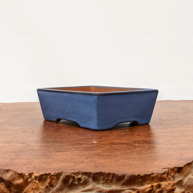 5" Blue Glazed Yixing Bonsai Pot (No. 1868)