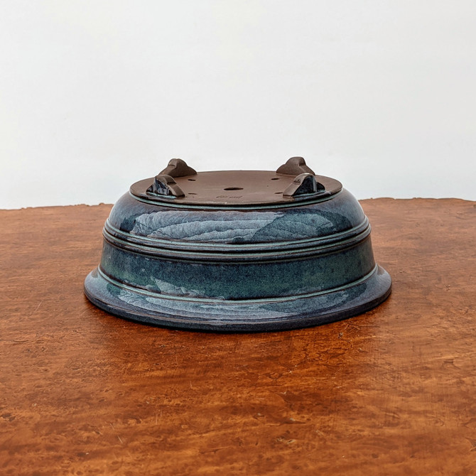 7" Glazed Round Yixing Bonsai Pot (No. 1872c)