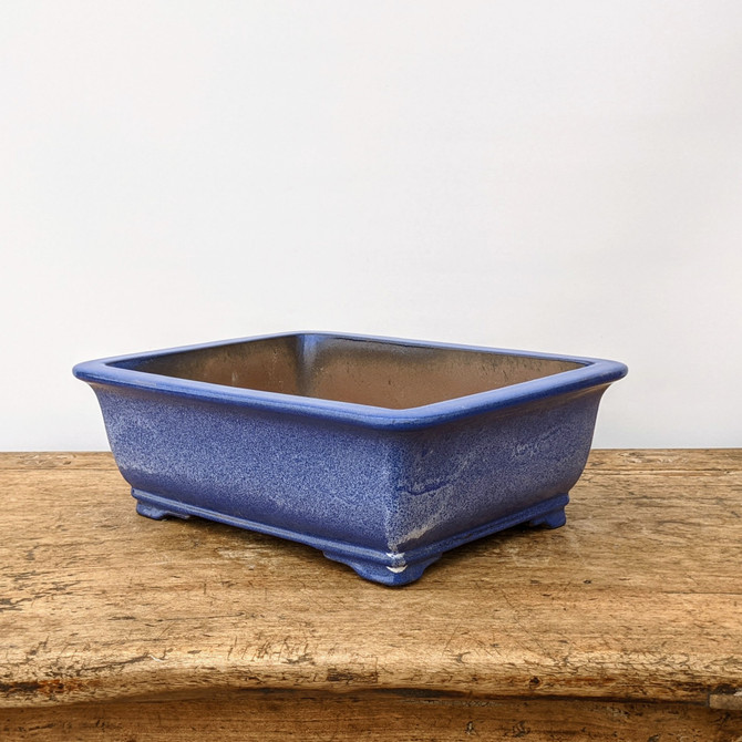 12" Blue Glazed Yixing Bonsai Pot (No. 1915)