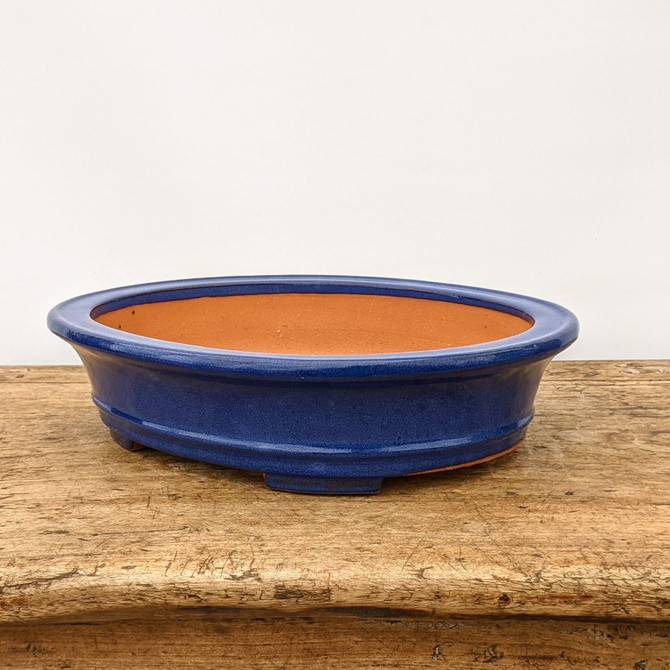 13" Blue Glazed Yixing Bonsai Pot (No. 1933)