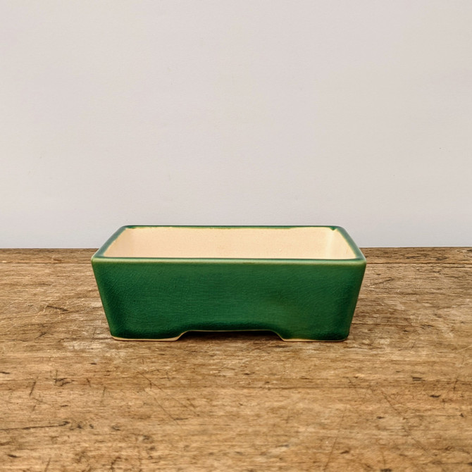 6" Green Glazed Yixing Bonsai Pot (No. 1940)