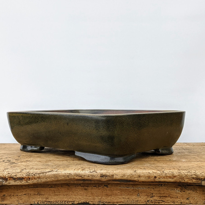 15" Glazed Yixing Bonsai Pot (No. 1860f)