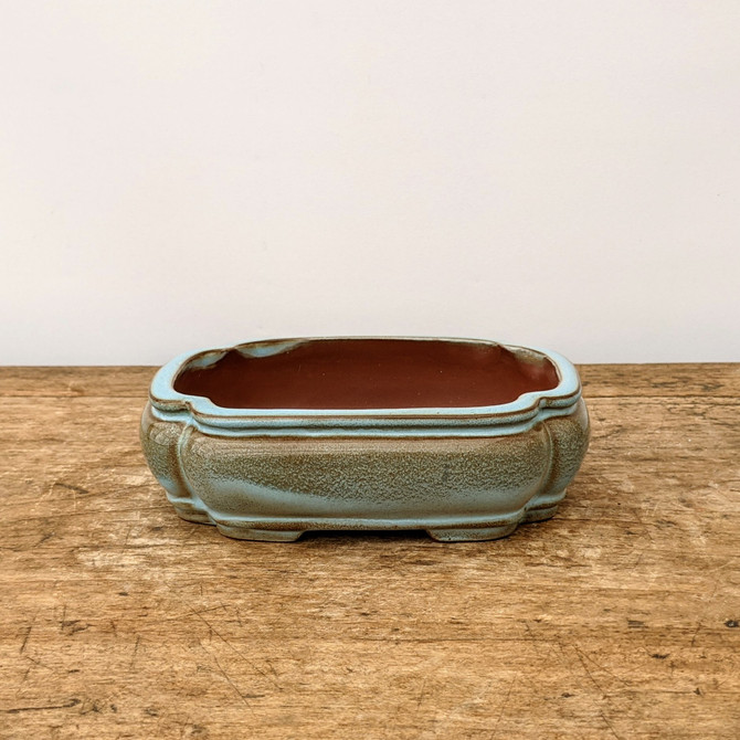 6" Glazed Yixing Bonsai Pot (No. 1942)