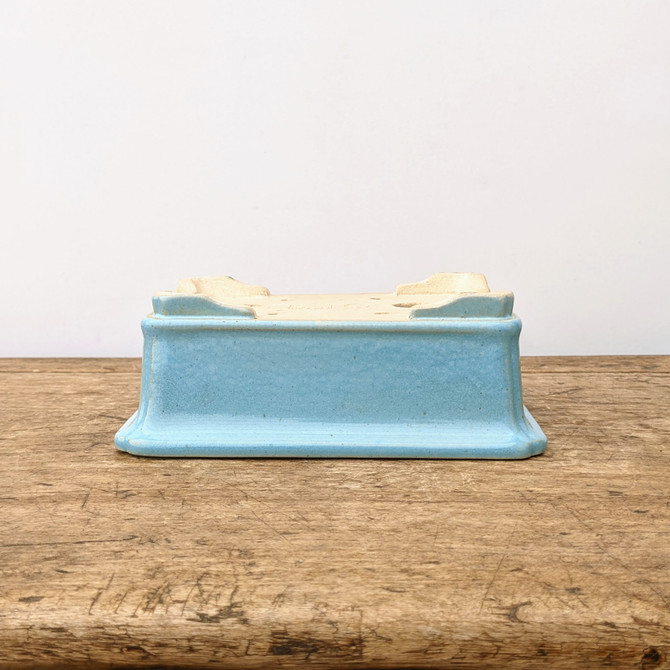 7" Blue Glazed Yixing Bonsai Pot (No. 1974)