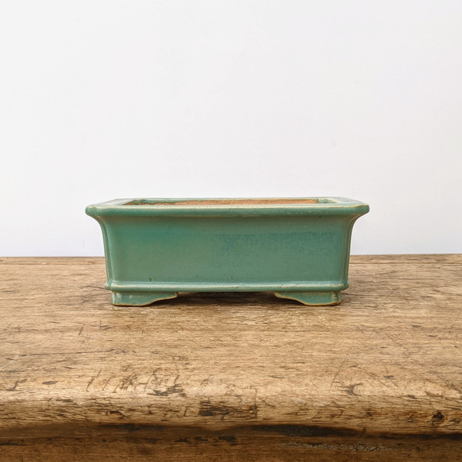 7" Green Glazed Yixing Bonsai Pot (No. 1974)