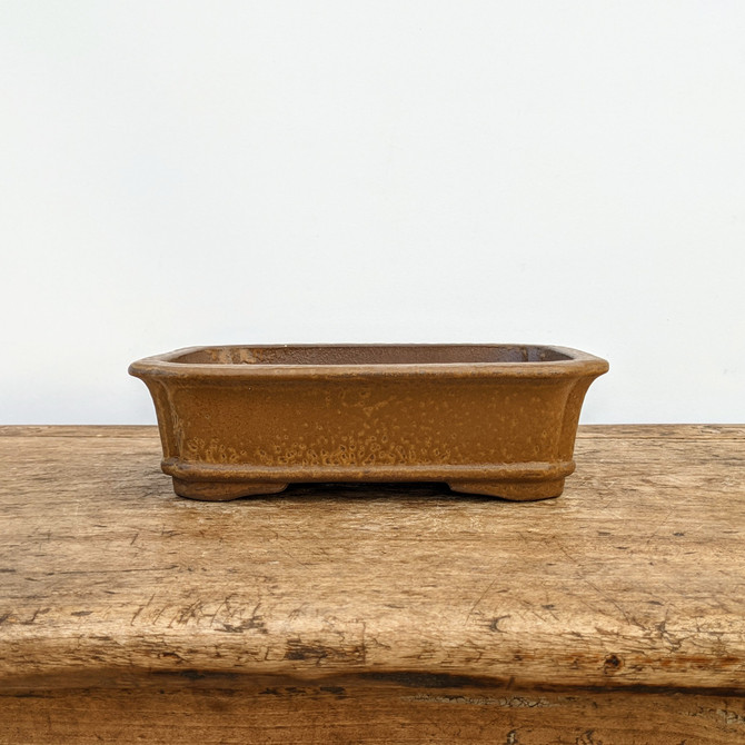 8" Brown Glazed Yixing Bonsai Pot (No. 1436)