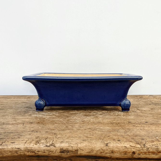 9" Blue Glazed Yixing Bonsai Pot (No. 1972)